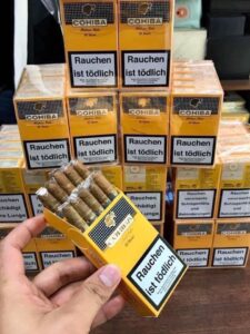 Xì Gà làm bằng máy 2 Xì Gà Cohiba Short 10 Điếu