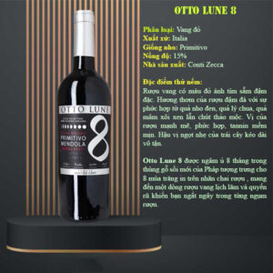 Rượu Vang Otto Lune 8 Primitivo Mendola 1 Ruou Vang Otto Lune 8 Primitivo Mendola 1